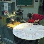 Greg Garfield cuts an engine template